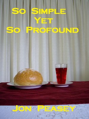cover image of So Simple Yet So Profound
